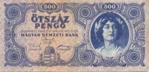 Hungary, 500 Pengo, P117x