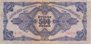 Hungary, 500 Pengo, P117x