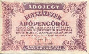 Hungary, 100,000 Adopengo, P144e