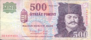Hungary, 500 Forint, P188e