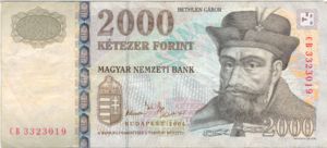 Hungary, 2,000 Forint, P190c