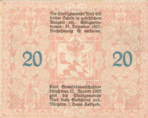 Austria, 20 Heller, FS 834IIa