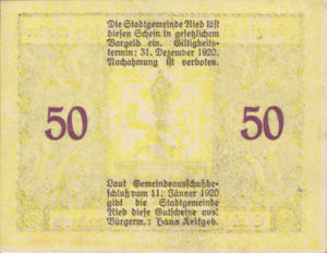 Austria, 50 Heller, FS 834IIa