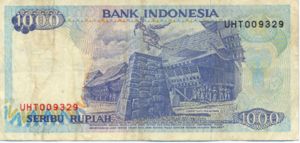 Indonesia, 1,000 Rupiah, P129b