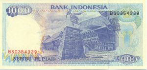 Indonesia, 1,000 Rupiah, P129f