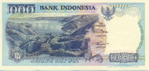 Indonesia, 1,000 Rupiah, P129h