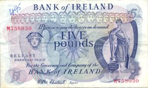 Ireland, Northern, 5 Pound, P62a
