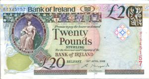 Ireland, Northern, 20 Pound, P80c