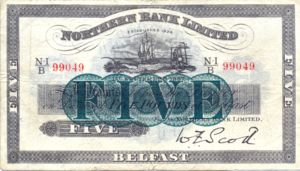 Ireland, Northern, 5 Pound, P180a