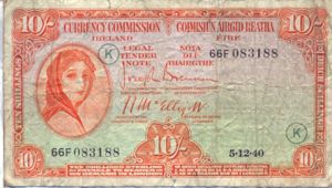 Ireland, Republic, 10 Shilling, P1C