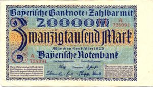 German States, 20,000 Mark, S926