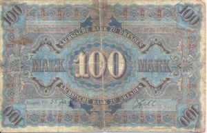 German States, 100 Mark, S952a