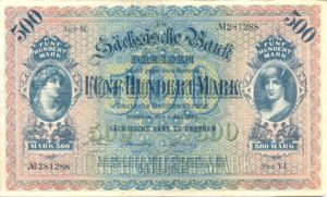 German States, 500 Mark, S954a