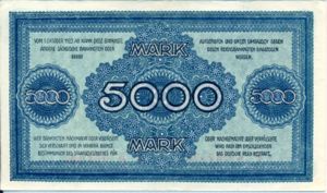German States, 5,000 Mark, S957