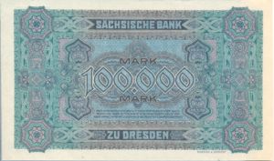 German States, 100,000 Mark, S960
