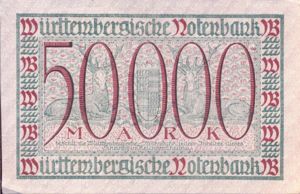 German States, 50,000 Mark, S984