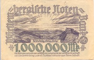 German States, 1,000,000 Mark, S987