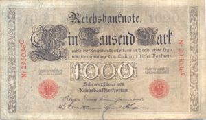 Germany, 1,000 Mark, P36