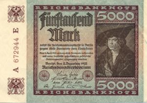 Germany, 5,000 Mark, P81b