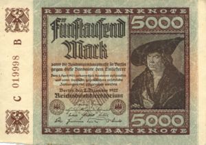Germany, 5,000 Mark, P81c