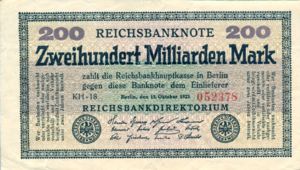 Germany, 200,000,000,000 Mark, P121b