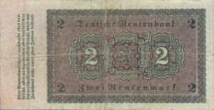 Germany, 2 Rentenmark, P162