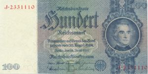 Germany, 100 Reichsmark, P183a