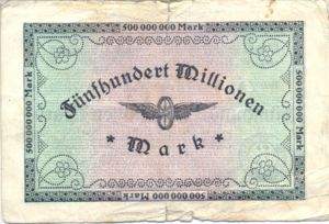 Germany, 500,000,000 Mark, S1289