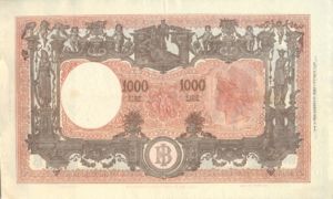 Italy, 1,000 Lira, P72c