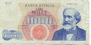 Italy, 1,000 Lira, P96b v2