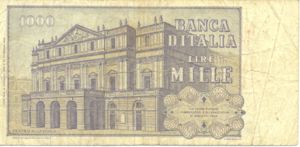 Italy, 1,000 Lira, P101c