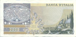 Italy, 2,000 Lira, P103b