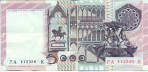 Italy, 5,000 Lira, P105b v2