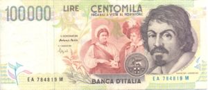 Italy, 100,000 Lira, P117a