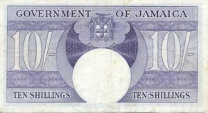 Jamaica, 10 Shilling, P46