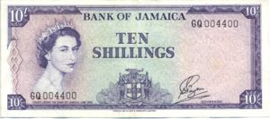 Jamaica, 10 Shilling, P51Ba