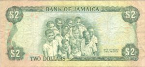 Jamaica, 2 Dollar, P65a