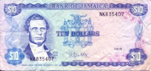 Jamaica, 10 Dollar, P67a v2
