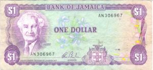 Jamaica, 1 Dollar, P68Aa