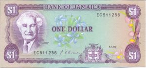 Jamaica, 1 Dollar, P68Ad