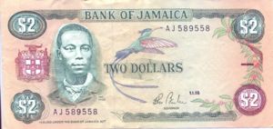 Jamaica, 2 Dollar, P69a
