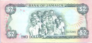 Jamaica, 2 Dollar, P69a
