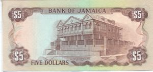 Jamaica, 5 Dollar, P70a