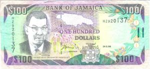 Jamaica, 100 Dollar, P76b v1