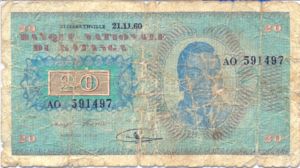 Katanga, 20 Franc, P6a
