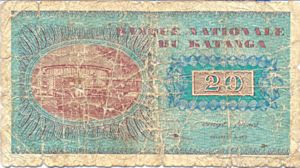 Katanga, 20 Franc, P6a