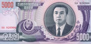 Korea, North, 5,000 Won, P46a