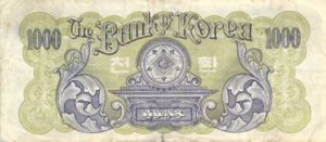 Korea, South, 1,000 Hwan, P22a