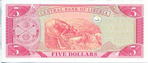 Liberia, 5 Dollar, P26e