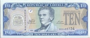 Liberia, 10 Dollar, P27d
